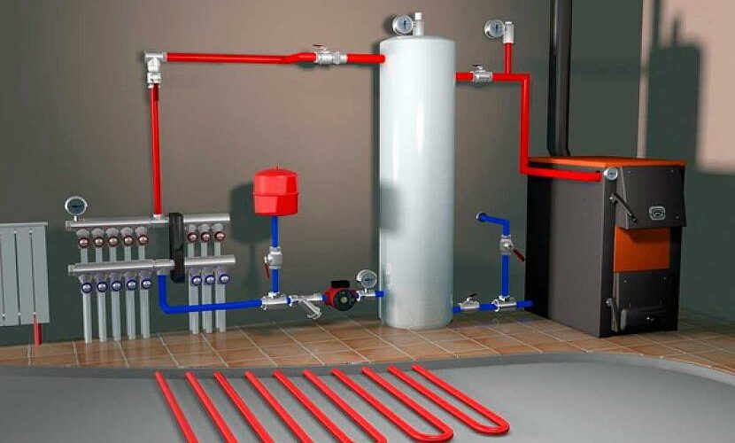 Apkures iekārtas uzstādīšana.